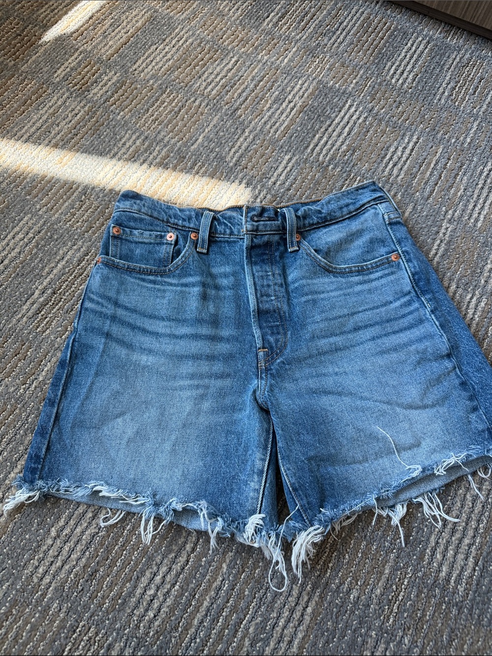 Levi's 501 button fly cutoff shorts